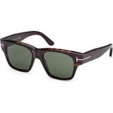 Tom Ford Caıne-02 (FT1280) 53 | Unisex Kahverengi Güneş Gözlüğü - Yeşil