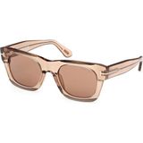 Tom Ford Emma-02 (FT1314) 51 | Unisex Güneş Gözlüğü - Şeffaf - Kahverengi