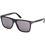 Tom Ford Fletcher (FT0832) 57 | Unisex Güneş Gözlüğü - Siyah