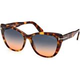 Tom Ford FT 0937 53W 57 Kadın Güneş Gözlüğü - Leopar