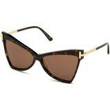 Tom Ford FT0767 52E 61-14 135 Güneş Gözlüğü - Leopar