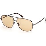 Tom Ford FT1096 08E Metal Gri Erkek Güneş Gözlüğü