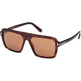 Tom Ford FT1176 52E Unısex Güneş Gözlüğü - Kahverengi
