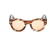 Tom Ford FT1212 55E Kahverengi Unisex Güneş Gözlüğü