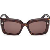 Tom Ford FT1318 52E Kadın Güneş Gözlüğü - Kahverengi