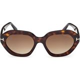 Tom Ford FT1341 52F Kadın Güneş Gözlüğü - Kahverengi