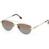 Tom Ford FT1356 30F Unısex Güneş Gözlüğü - Altın