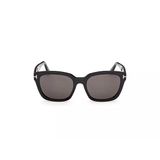 Tom Ford Kadın Güneş Gözlüğü - Parlak Siyah Kemik Çerçeve Füme Gri Cam 100% Uv Ft1216