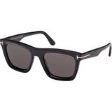 Tom Ford Lelıo (FT1207) 52 | Unisex Güneş Gözlüğü - Siyah
