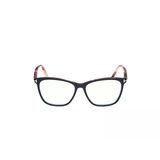 Tom Ford Numarasız Mavi Işık Korumalı Kadın Gözlük – Kare Siyah Havana Kemik Çerçeve, Mavi Işık Filtreli Cam, Uv400 Koru