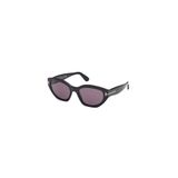 Tom Ford Oval Güneş Gözlüğü, M, TF1086S, Siyah, kadın