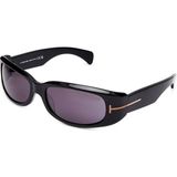 Tom Ford TF1064 01A Corey Shiny Black Gri Unisex Güneş Gözlüğü - Siyah - Gri