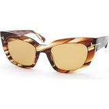Tom Ford TF1190 53E 53 Kadın Güneş Gözlüğü - Kahverengi