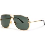 Tom Ford TF1204 Stavros 30N 63 Kadın Erkek Güneş Gözlüğü - Siyah
