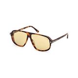 Tom Ford TF1208 53E Guillaume Leopar Sarı Cam Unisex Güneş Gözlüğü