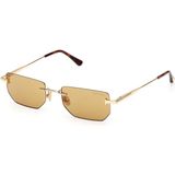 Tom Ford TF1355 30E 53 Unisex Güneş Gözlüğü Altın Renk Geometrik Çerçeve UV 400 Filtreli