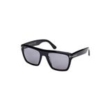 Tom Ford Unisex FT 1077-N Güneş Gözlüğü, 55, Siyah, üniseks-yetişkin