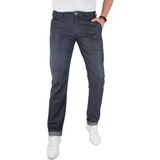 Tom Free Store Erkek Koyu Mavi Yan Cepli Likrasız Klasik Ince Kot Pantolon - 32