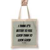 Tom Hanks Quotes Gifts - Vintage Retro Rainbow Style Bez Çanta Uzun Saplı - Açık Bej - 40 X 40