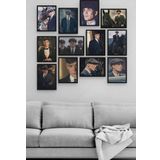 Tom Shelby 12 Parça Ahşap Mdf Tablo Zlltb235