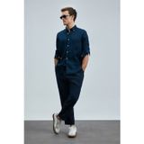 Tom Smart Erkek Chino Pantolon Slim Fit Lacivert