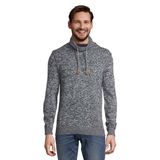 Tom Tailor 28979 Lacivert Çok Slub Mouline Erkek Dokulu Kazak