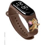 Tom Ve Jerry Led Dokunmatik Ekranli Dijital Cocuk Ve Genc Kol Saati Kahve (Akıllı Degıller)