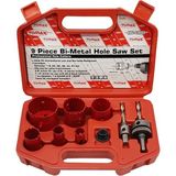 Tomax Bi Metal Panç Takımı 9 Parça Buat Delik Açma Testeresi