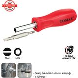 Tomax Değişken Uçlu Tornavida 4 Lü 309 - Beyaz