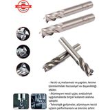 Tomax DIN844 Parmak Freze Matkap Ucu 11 mm