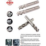Tomax DIN844 Parmak Freze Matkap Ucu 4 mm - Gri