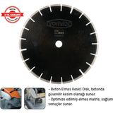 Tomax Elmaslı Beton Kesme 300 x 3,0 x 8 x 25,4 mm - Beyaz