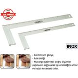 Tomax Marangoz Gönye 30 cm - Gri
