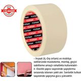 Tomax Maskeleme Bandı 24 mm x 30MT (6 Adet) - Siyah