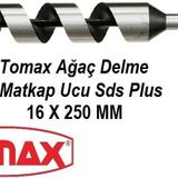 Tomax SDS Plus Ağaç Delme Ahşap Delme Delici 16x250 Matkap Ucu
