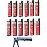Tomax TMX-1311 Epoksi Kimyasal Dübel 345 ml (12 Adet) + Sert Plastik Tabancası