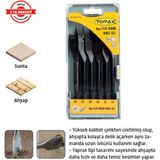 Tomax Yaprak Matkap Ucu 6 Parça Takım Kısa (12-24MM)