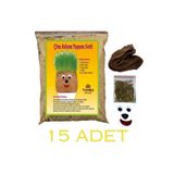 Tomba Ahşap 15 Adet, Çim Adam, Eğitici Çim Adam Yapım Seti, Çimlendirme Deneyi