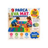 TOMBİ-X 33x33 Boyutlu 0,7 MM Kalınlığında Renkli 9 Parça Rakamlı Oyun Karosu Yer Matı Puzzle Yapboz - HEDİYE