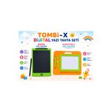 TOMBİ-X Çocuklar İçin Dijital LCD Yazı Tahtası ve Manyetik Sihirli Yazı Tahtası Seti