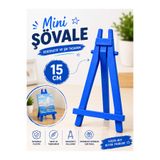 TOMBİ-X Mavi Mini Dekoratif Şövale 15 cm – Masaüstü Fotoğraf ve Kart Standı
