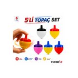 TOMBİ-X Nostaljik Topaç Oyunu 5'li Set