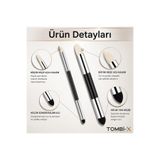 TOMBİ-X Pastel Dağıtıcı Gölgelendirme Kalemi 2 Li 1 Paket Sünger Keçe Eskiz Karakalem Kaynaştırma Kalemi