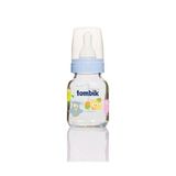 Tombik Cam Biberon 100 Ml Şaşkın Hayvan-Açık Mavi