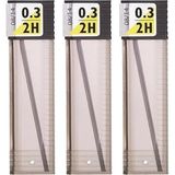 Tombow 0.3 Kalem Ucu 2h 60 mm 3 Paket 0,3 Min Kalem Uç Teknik Kalem Yedeği Mono Tombow 2h 60 mm 3 Paket