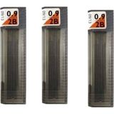 Tombow 0.9 mm Min 2b Mono Lead ( 3 Kutu ) - Siyah - Kalem Ucu - Uç Kalınlığı