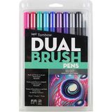 Tombow : Ab-T Dual Brush Pen : Grafik Kalem Seti : 10 Renk (Galaksi Renkleri)