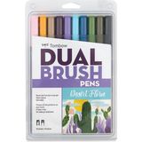 Tombow : Ab-T Dual Brush Pen Grafik Kalem Seti : Çöl Çiçeği Renkleri (10 Renk)