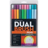 Tombow : Ab-T Dual Brush Pen Grafik Kalem Seti : Mükemmel Karışım Renkler (20 Renk)