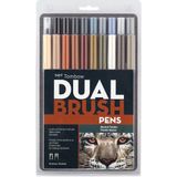 Tombow : Ab-T Dual Brush Pen Grafik Kalem Seti : Nötr Renkler (20 Renk)